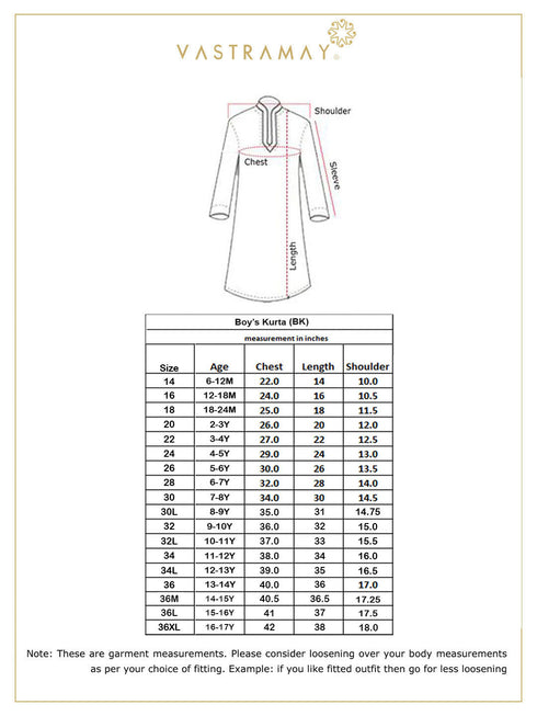Boy's Mustard Kurta